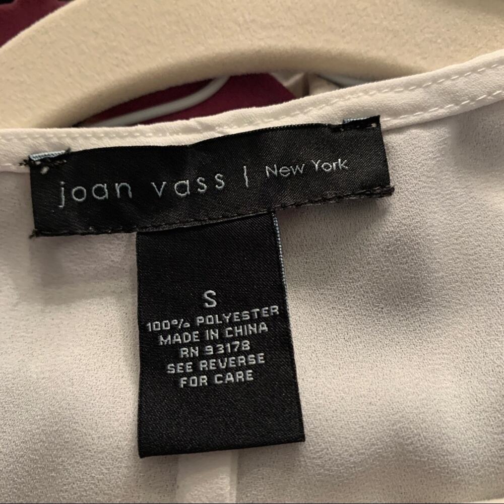 JEAN vass white chiffon like top. Flowy. Size small coastal granny wear - Picture 6 of 6